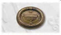 MANIGLIA OTTONE PATINATA UTENSIL LEGNO ART. OM 011.A.P