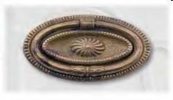 MANIGLIA OTTONE PATINATA UTENSIL LEGNO ART. OM036.A.P
