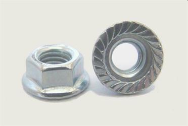 DADI FLANGIATI DIN 6923 M6    ZINCATI