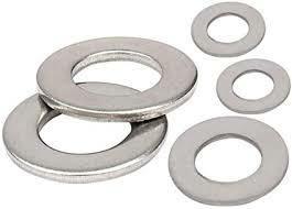 RONDELLE PIANE DIN 125 M. 6  INOX (PZ.50)