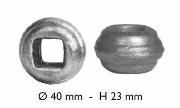 BORCHIA D.40XH.23 C/FORO D.12 MM. ART. 128/36