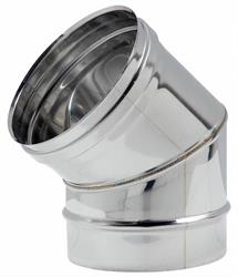 CURVA INOX AISI 304 A 45° DIAM.200  ART.4447