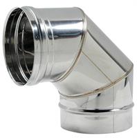 CURVA INOX AISI 304 A 90° DIAM.250  ART.4448