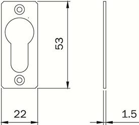 GHIERA ISEO NYLON FORO CILINDRO EUROPEO ART.042040