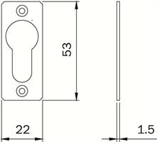 GHIERA ISEO NYLON FORO CILINDRO EUROPEO ART.042040