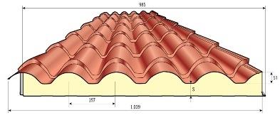 ISOC.PIANO 40 R.COPPO/EFF.LEGNO A MISURA