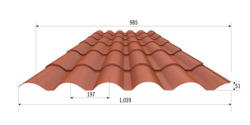 COPPO LAM. 0,5 ROSSOCOPPO MT.2,10