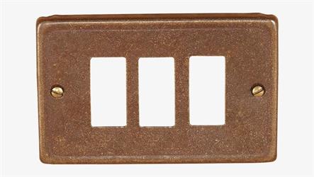 COPRINTERRUTTORE 3 FORI UTENSIL LEGNO ART. FA 770.03.R
