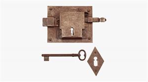 SERRATURA SARDA UTENSIL LEGNO ART. FS 190.45.R.DX