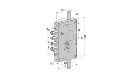 SERRATURA Mod. 265   2650SCR0328CXX