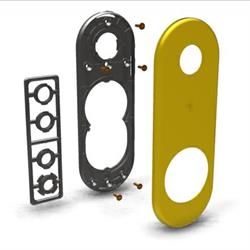 KIT PLACCA OTTONE LUCIDO    4506KOL
