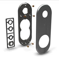 KIT PLACCA CROMO-SATINATO   4506KCS