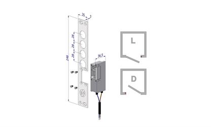 CONTROPIASTRA ELETTRICA DX INT.28  5528DCR0028