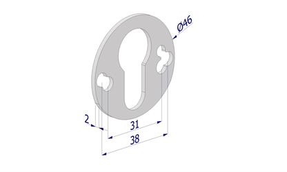 SPESSORE MM.2 ZINC.    DC4246XZB20DF