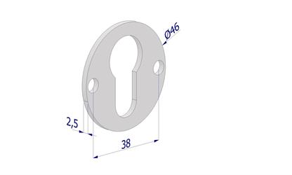 SPESSORE MM.2,5 ZINC.  DC4246XZB25DF
