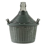 DAMIGIANA B/S CON CESTO PLASTICA  LT.25