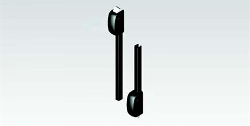 KIT ASTE MANIGLIONE MM.2635 + SCROCCHI ALTO/BASSO  ART.450/T