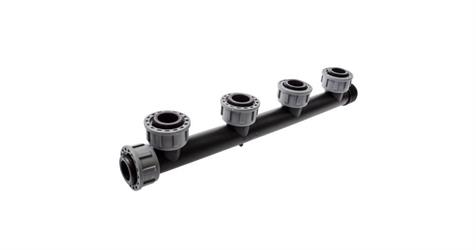 COLLETTORE M/F IN PP CON O-RING A 4 VIE 1F ART.TVSC-4