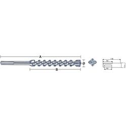 PUNTA SDS-PLUS 4T 06x315  352015
