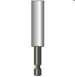 PORTAINSERTI MAGNETICO 1/4x70 MM. FO 01 14075 (PZ.01)