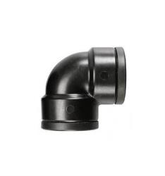 GOMITO 90° FEMMINA IN PP NERO 1/2  ART.PP7770