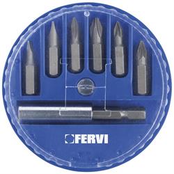SERIE INSERTI 1/4 7PZ. X AVVITATORE ART.0089