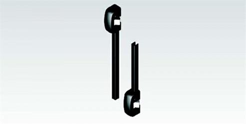 KIT ASTE MANIGLIONE MM.2635 + SCROCCHI LATERALI  ART.455/T
