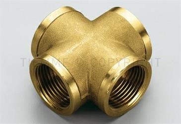 RACCORDO A CROCE FEMMINA IN OTTONE 3/4 COD.1500065
