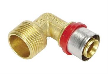 RACCORDO CURVO MASCHIO 16x1/2 A PRESSARE ART. 1654
