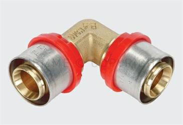 RACCORDO CURVO DOPPIO 40x40 A PRESSARE ART. 1653