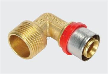 RACCORDO CURVO MASCHIO 26x1 A PRESSARE ART. 1654