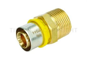RACCORDO DIRITTO MASCHIO GAS 16x1/2 A PRESSARE ART. 2650