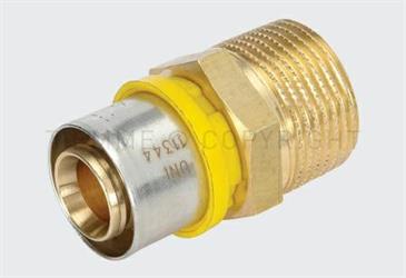 RACCORDO DIRITTO MASCHIO GAS 20x1/2 A PRESSARE ART. 2650