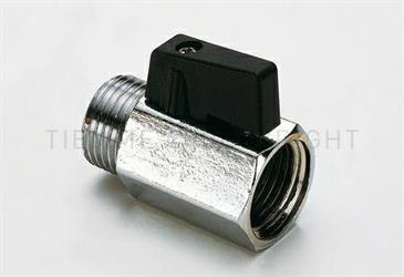 MINIVALVOLA A SFERA CROMATA SMALL M/F 1/2 ART.2901