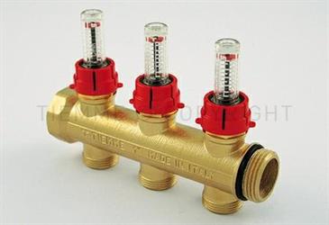 COLLETTORE M.11/4G 4 VIE 3/4x18 C/FLUSSIMETRI ART. 3047