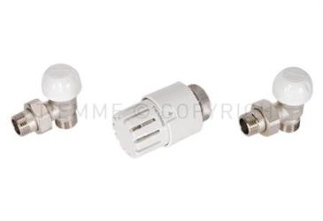 KIT 3 VALVOLE A SQUADRA TERMOSTAT. 1/2G-3/4x18 ART.3303KIT03