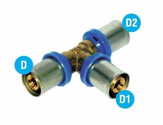 RACCORDO A T RIDOTTO LP 20x16x16 A PRESSARE COD.LP201616