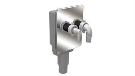 SIFONE AD INCASSO DOPPIO ATTACCO ELETTRODOMESTICI DN 40/50