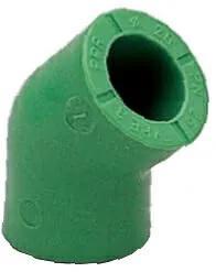 GOMITO FEMMINA 45° GREENTHERM PP-R VERDE 25x25