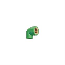 GOMITO FILETTATO FEMMINA 90° GREENTHERM PP-R VERDE 20x1/2