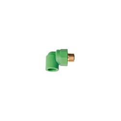 GOMITO FILETTATO MASCHIO 90° GREENTHERM PP-R VERDE 25x3/4