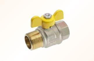 VALVOLA GAS A SFERA ELIOS ISO7 M/F 1 L/FARFALLA ART.3921