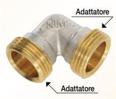 RACCORDO UNIKO CURVO DOPPIO 1/2Gx16 ART.803