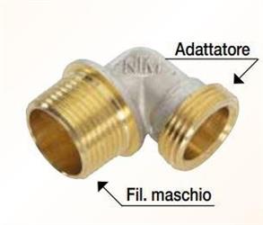 RACCORDO UNIKO CURVO MASCHIO 1/2-1/2Gx16 ART.804