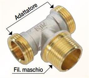 RACCORDO UNIKO TEE MASCHIO 3/4-3/4Gx18 ART.808