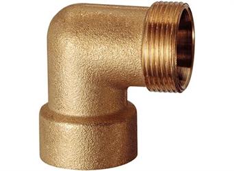 GOMITO OTTONE FEMMINA 1/2 FAR ATTACCO 24x19 ART.5300