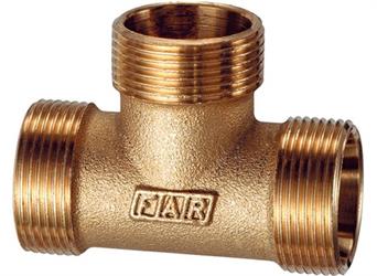 RACCORDO T OTTONE FAR 3 MONOCONI ATTACCO 24x19 ART.5400
