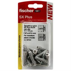 KIT 15 TASSELLI NYLON SX PLUS 6X30 S K  567545