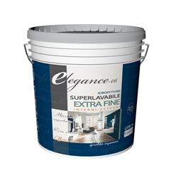 IDROPITTURA SUPERLAVABILE ELEGANCE-06 ACRILICO BIANCO  LT.4,00