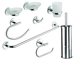 KIT ONE 8 PEZZI CROMO C/PORTA SCOPINO 101757100